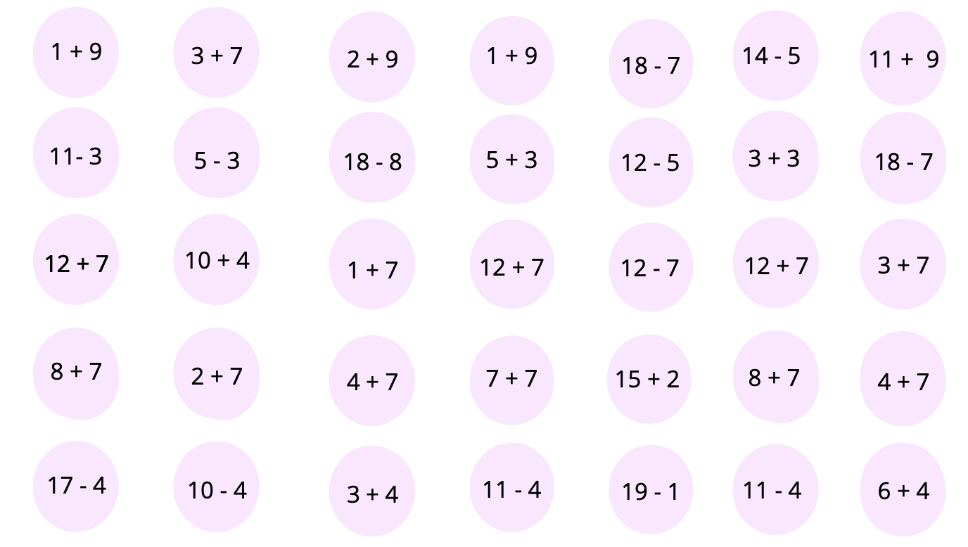 puissance 4_ addition et soustraction jusqu'à 20_4