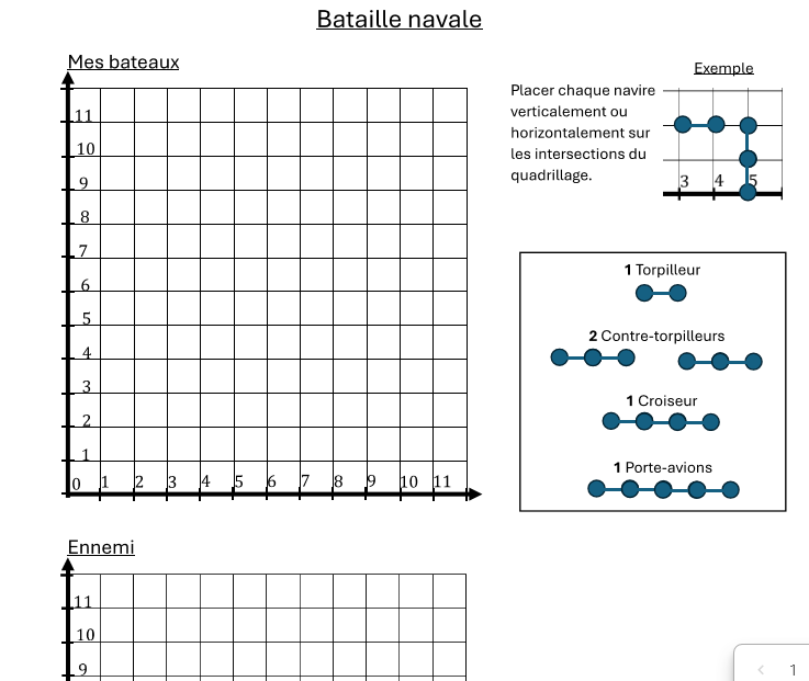 Math : Touché-coulé / bataille navale_2